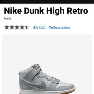 Nike Dunk High Retro men’s size 8